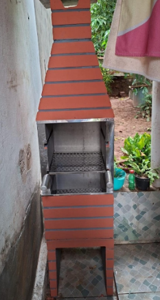 Churrasqueira 40 centimetros mini baby 1,80 de altura.